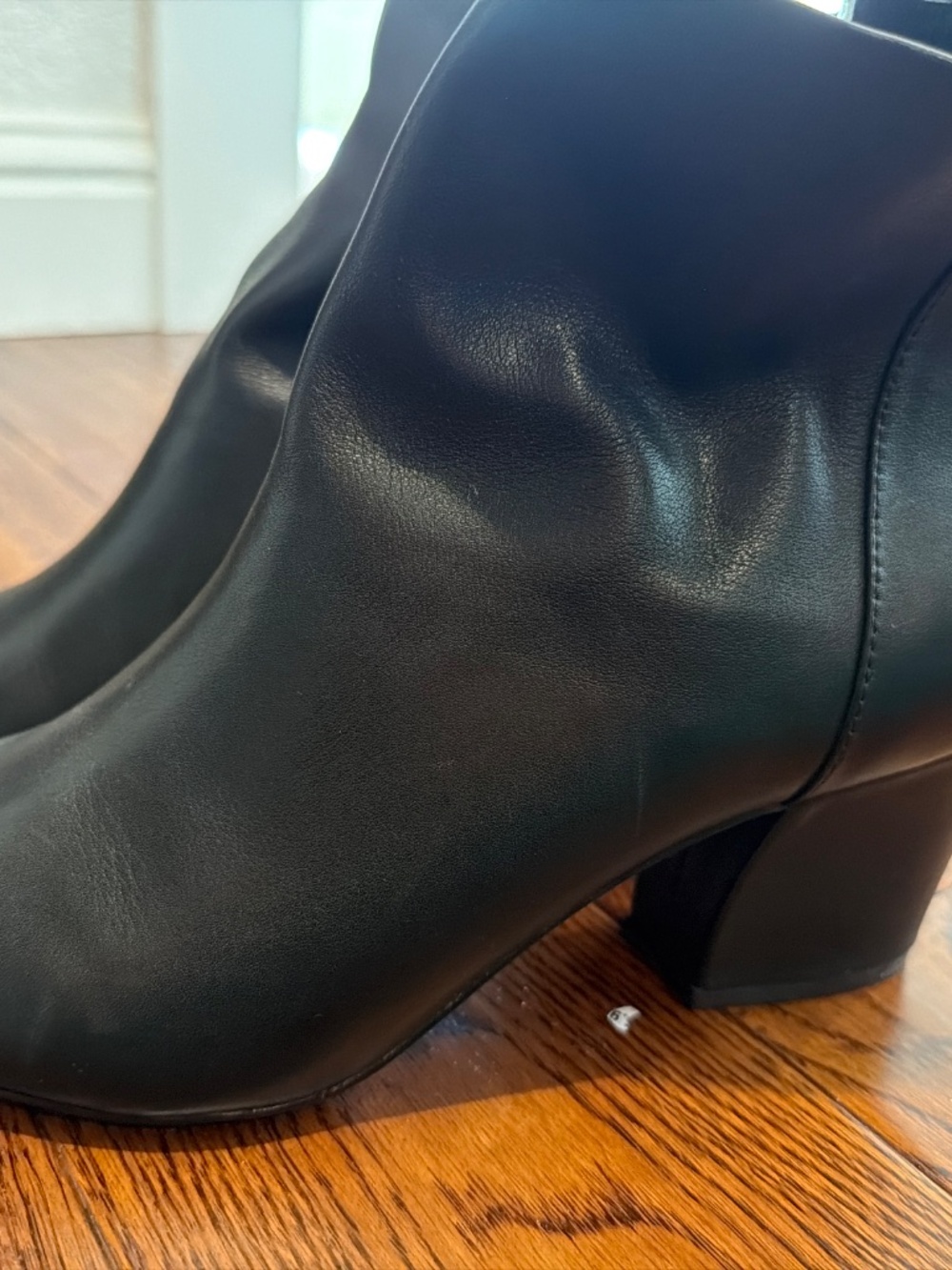 NWT Steve Madden Black Pointed Toe Wedge Booties | 8.5 - Picture 2 of 12